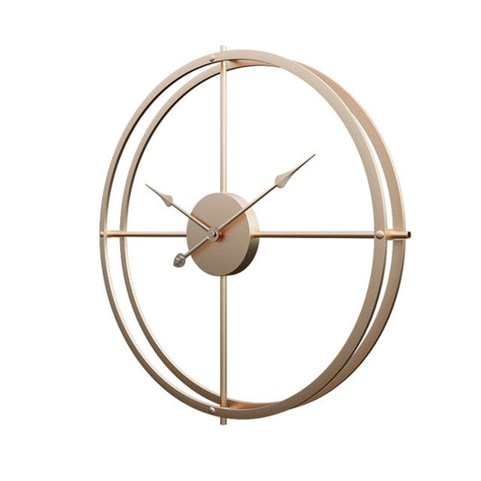 Horloge murale silencieuse en fer au design moderne