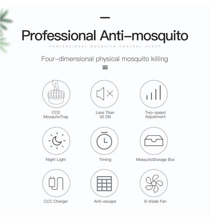 Lampadaire anti-moustiques Floroux LED | Efficace contre les insectes | Silencieux et sûr
