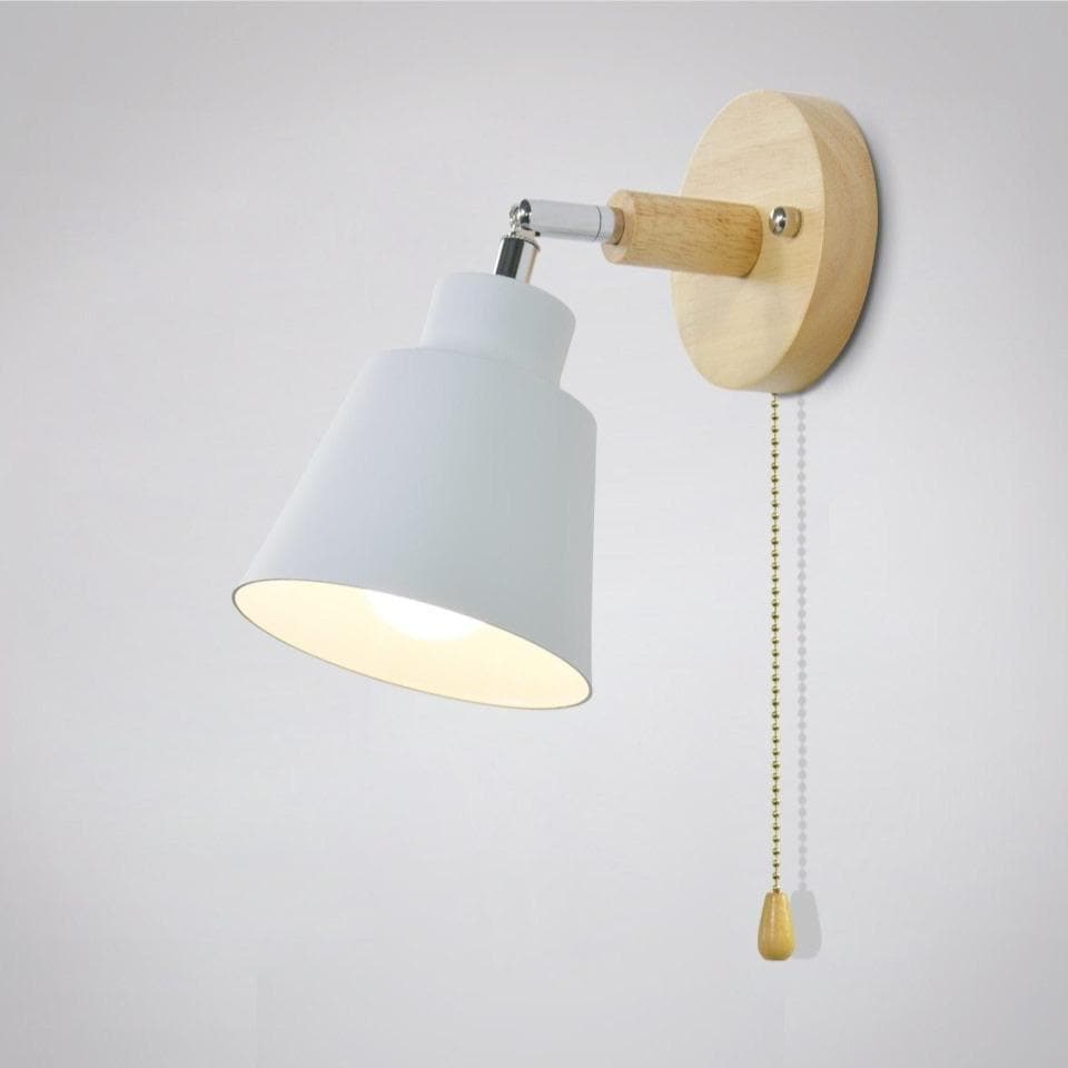 Floroux - Lampe murale rotative stylée avec chaîne à tirage vintage