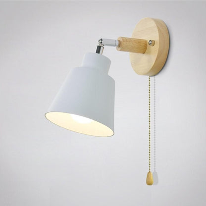 Floroux - Lampe murale rotative stylée avec chaîne à tirage vintage