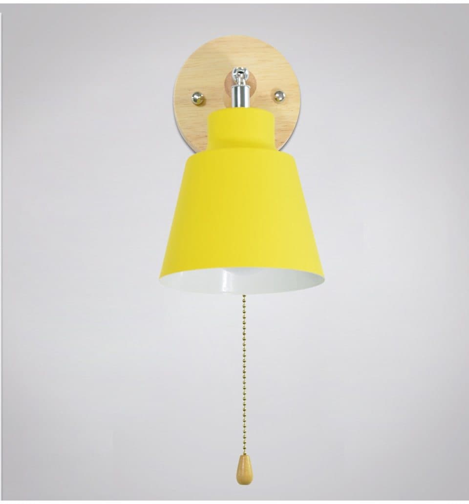 Floroux - Lampe murale rotative stylée avec chaîne à tirage vintage
