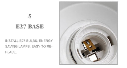 Floroux - Lampe murale rotative stylée avec chaîne à tirage vintage