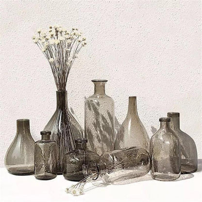 Floroux glass vase with tinted finish | Elegant decoration | Handmade design | Elegance for the home