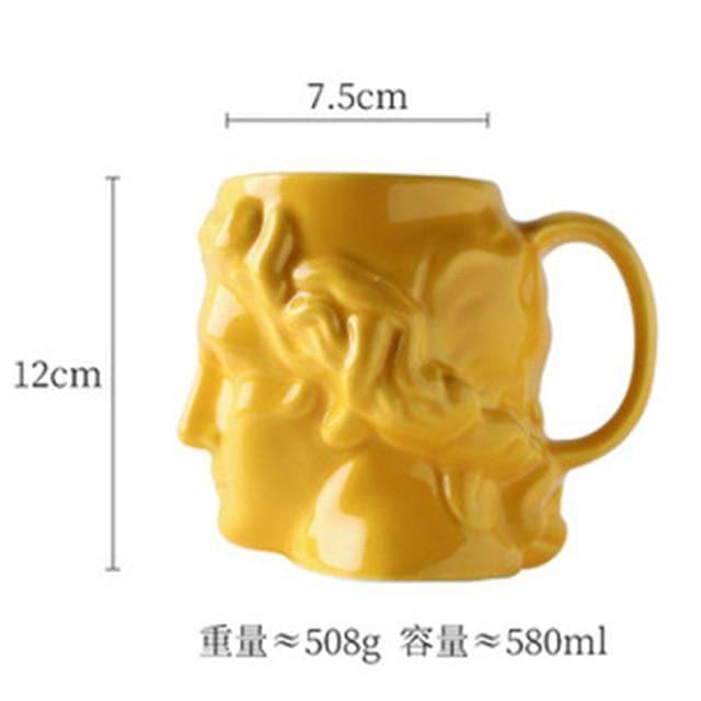 Ceramic Mug Skull by Floroux David | Unique Design | Porcelain and Ceramic | Decoration and Function