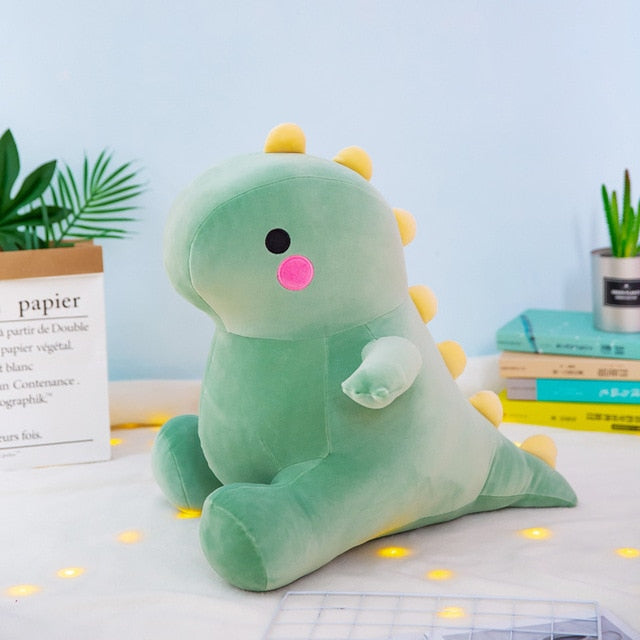 Doudou dinosaure pelucheux