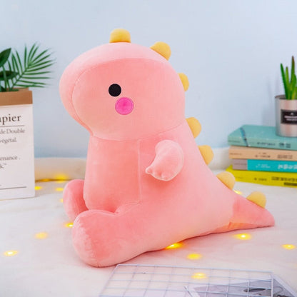 Doudou dinosaure pelucheux