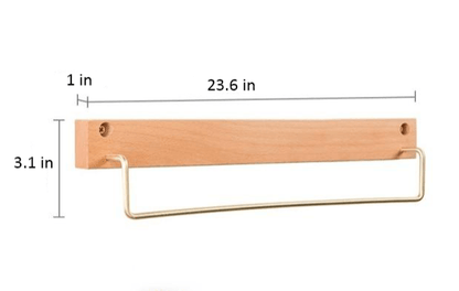 Floroux Wooden Towel Holder | Minimalist Design | Space Saving Towel Holder for Bathroom & Bedroom