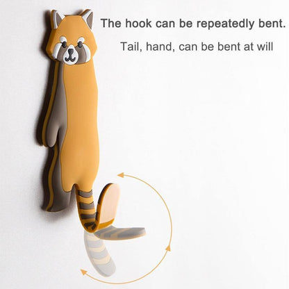 Floroux adhesive hooks in animal design | Versatile hooks for wall and refrigerator | Practical and decorative