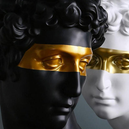 Floroux Bust with Golden Accent | Classic Sculpture | Exclusive Home Decor