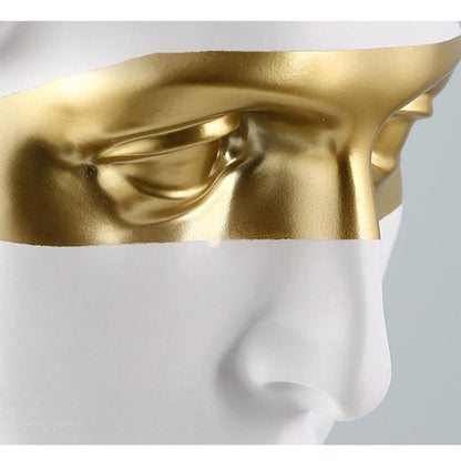 Floroux Bust with Golden Accent | Classic Sculpture | Exclusive Home Decor