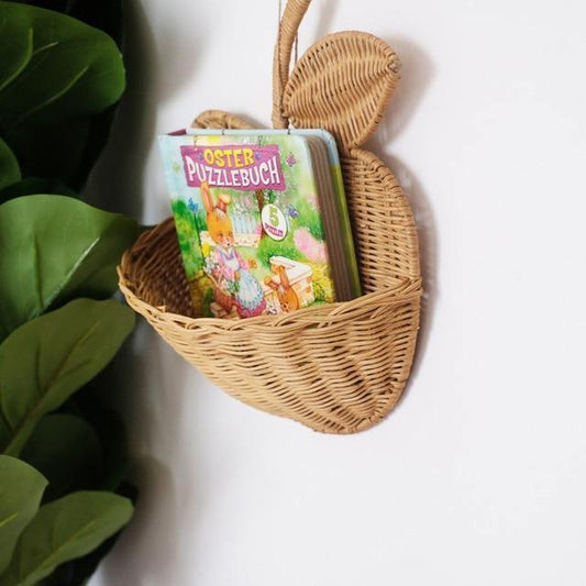 Floroux Rattan Panier à pommes | Fait main | Panier à fruits décoratif | Parfait pour la cuisine et le salon