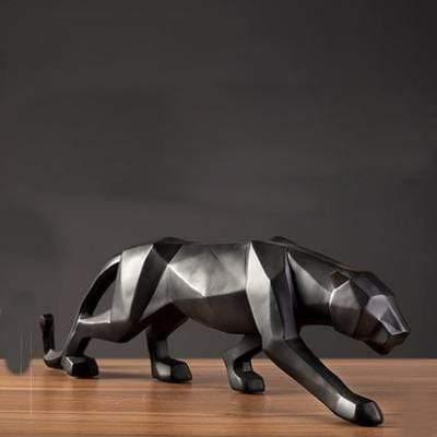Floroux Sculpture géométrique | Figure de panthère moderne | Décoration élégante pour la maison et le bureau