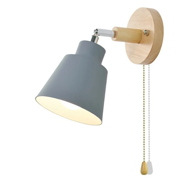 Floroux - Lampe murale rotative stylée avec chaîne à tirage vintage