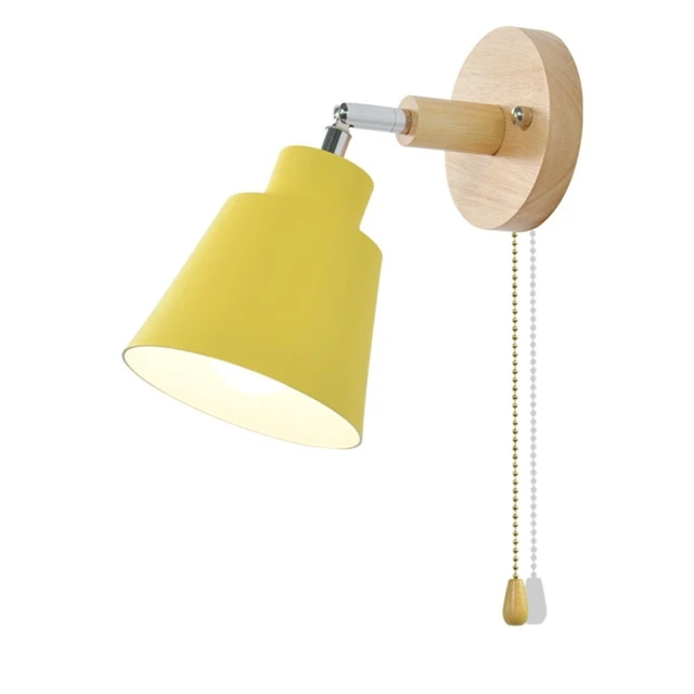 Floroux - Lampe murale rotative stylée avec chaîne à tirage vintage