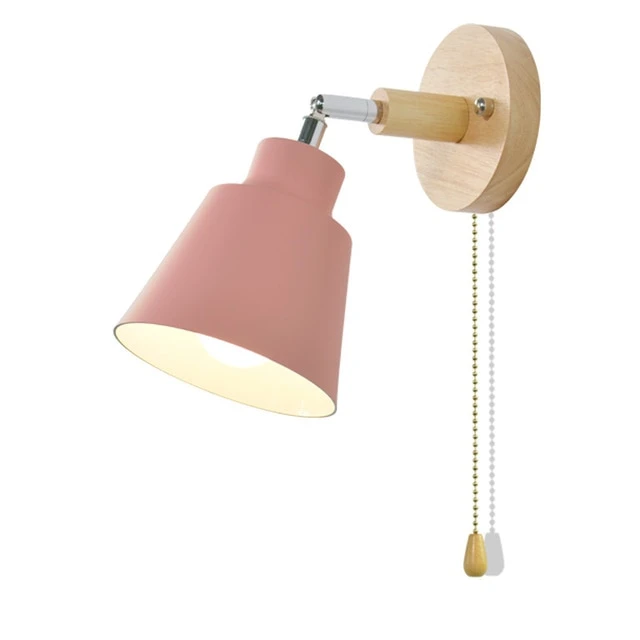 Floroux - Lampe murale rotative stylée avec chaîne à tirage vintage