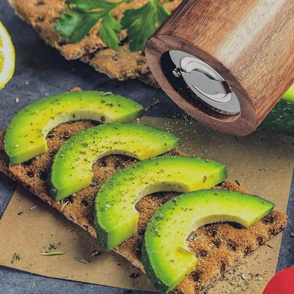 Acacia Wood Salt and Pepper Mills Floroux | Precise Grinding | Elegant Design | High-Quality Craftsmanship