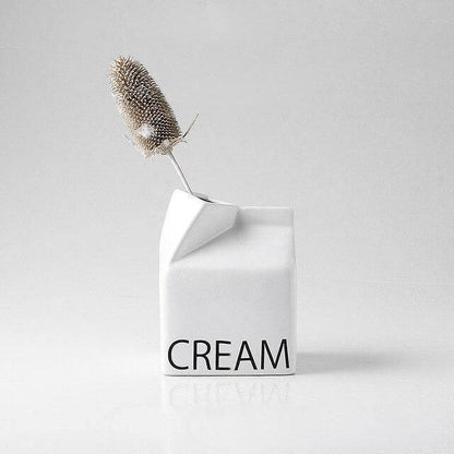 Floroux Ceramic Decorative Vase | Milky Elegance | Interior Decoration