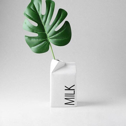 Floroux Ceramic Decorative Vase | Milky Elegance | Interior Decoration