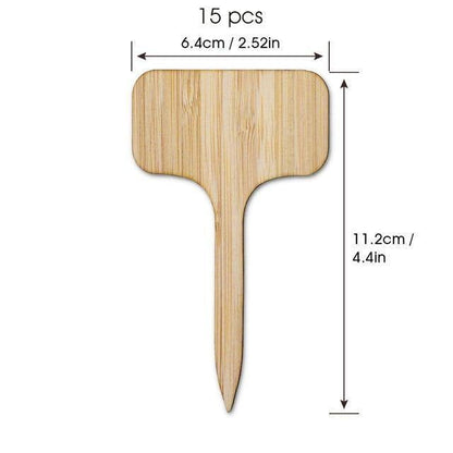 Floroux Wooden Plant Labels | Environmentally Friendly | Perfect for Garden & Balcony | Marker Labels for Plants
