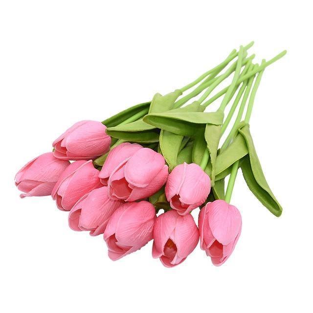Faux tulipes artificielles 10 pièces
