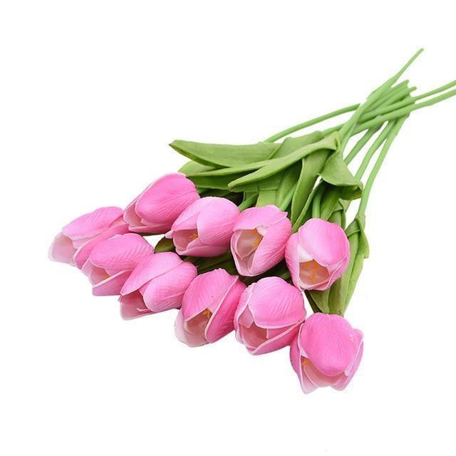 Faux tulipes artificielles 10 pièces