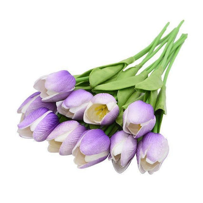 Faux tulipes artificielles 10 pièces