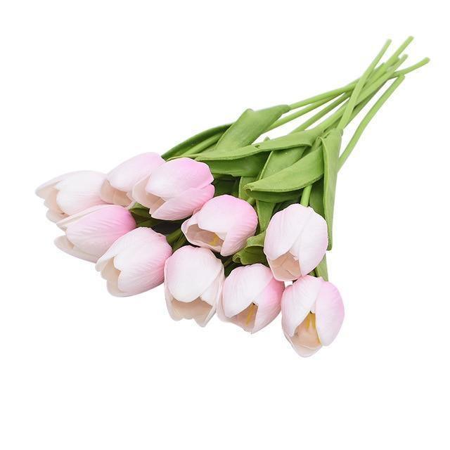 Faux tulipes artificielles 10 pièces