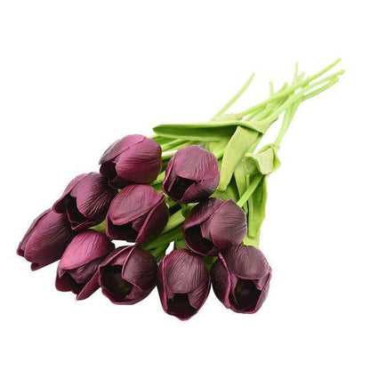 Faux tulipes artificielles 10 pièces