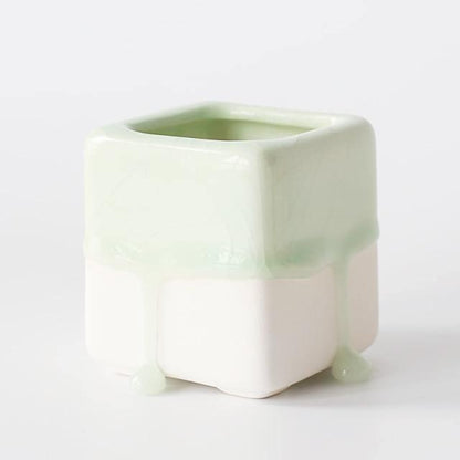 Floroux Flower Pots Drip Marshmallow | Modern Designs | Colored Flower Pots for Home