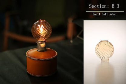 Floroux Lampe de camping en verre pour extérieur