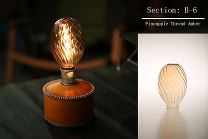 Floroux Lampe de camping en verre pour extérieur