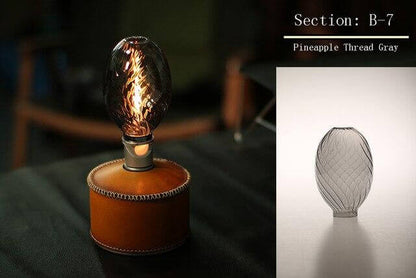 Floroux Lampe de camping en verre pour extérieur