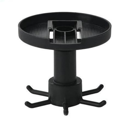 Floroux Rotating Kitchen Utensil Holder | 6 Hook Organizer | Space Saving Under Cabinet Storage
