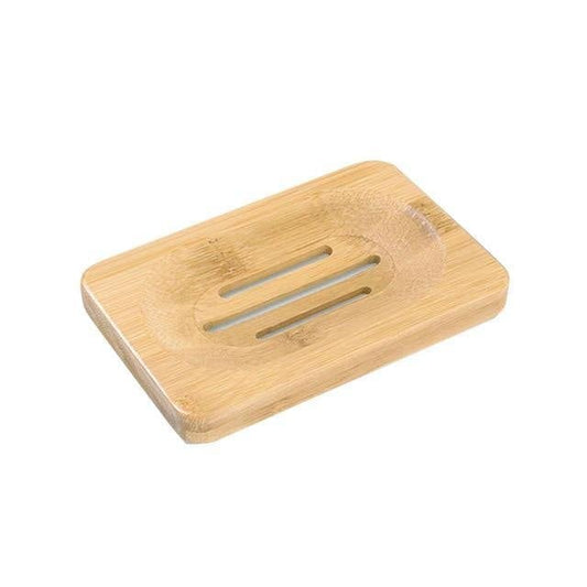 Floroux Bamboo Soap Dish | Durable Storage | Non-Slip Design | Ideal for Bathrooms