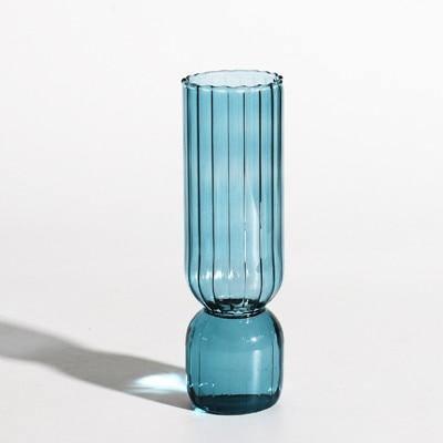 Colored glass vase Floroux with inverted design | Decorative | Modern art object | Colorful elegance for the home