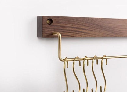 Floroux Wooden Towel Holder | Minimalist Design | Space Saving Towel Holder for Bathroom & Bedroom