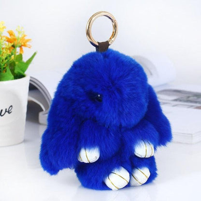 Floroux - Porte-clés en peluche ludique en forme de mignon lapin