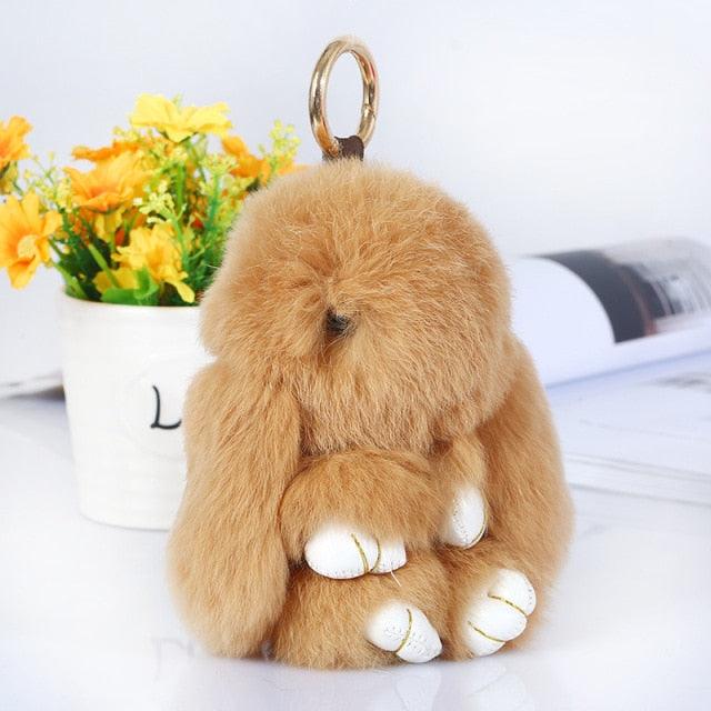 Floroux - Porte-clés en peluche ludique en forme de mignon lapin