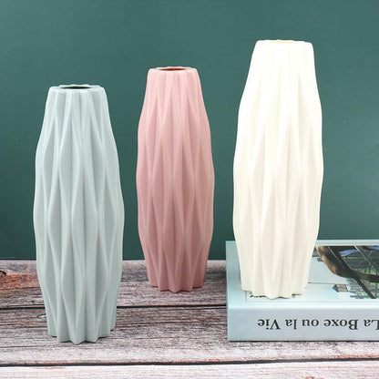 Floroux Geometric Flower Vase | Narrow Vase | Modern Design | Home & Office Decoration