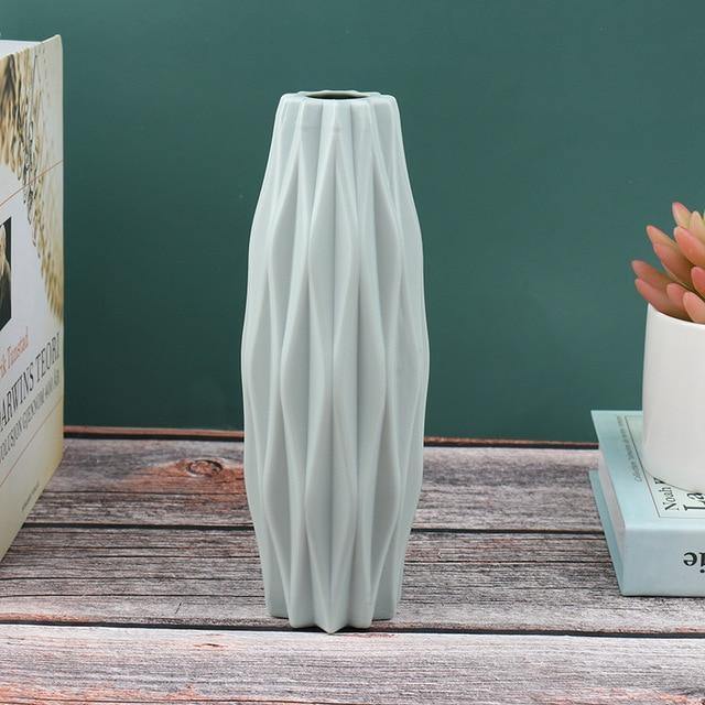 Floroux Geometric Flower Vase | Narrow Vase | Modern Design | Home & Office Decoration