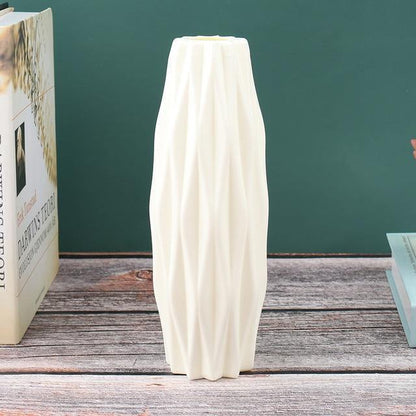 Floroux Geometric Flower Vase | Narrow Vase | Modern Design | Home & Office Decoration