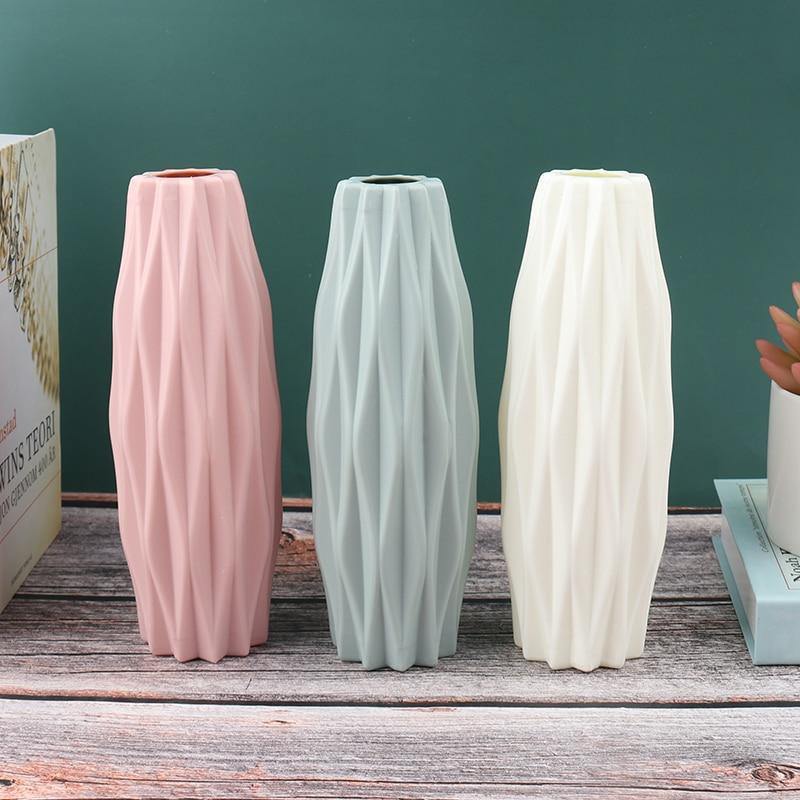 Floroux Geometric Flower Vase | Narrow Vase | Modern Design | Home & Office Decoration