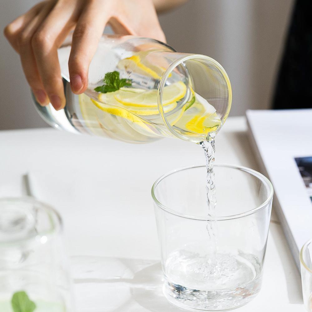 Floroux Glass Carafe Set | Elegant Design | Perfect for Water, Juice, and More