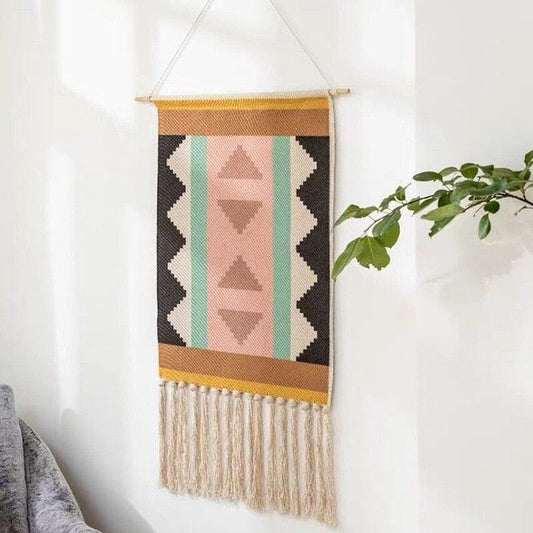 Floroux Tapis mural géométrique tufté