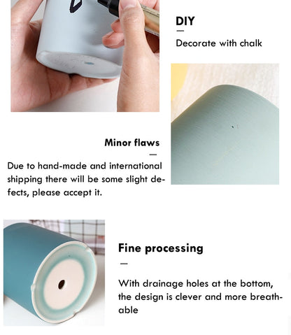 Couleur, 7,6 cm, petit pot en céramique pour succulentes