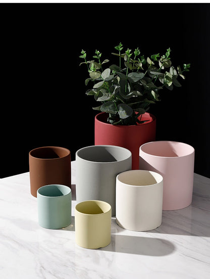 Ton coloré, 7,6 cm, petit pot en céramique pour succulentes