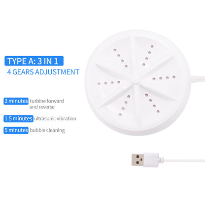 Machine à laver ultrasonique portable pour un nettoyage efficace