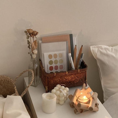 Floroux Handmade Wooden Candle Holder | Maritime Design | Natural Decoration | Perfect Gift Idea