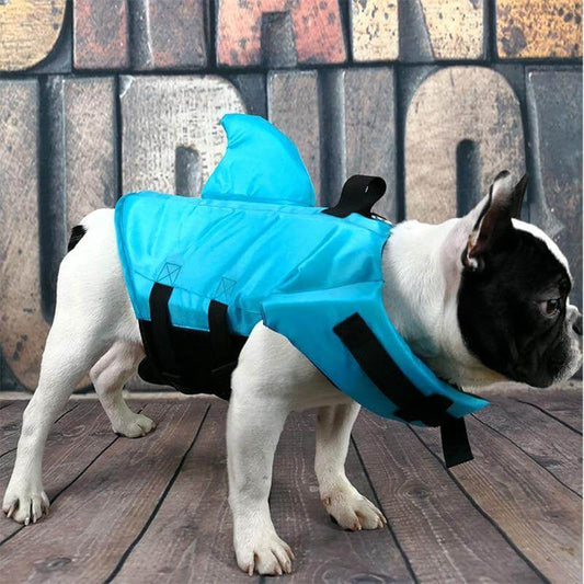 Gilet de natation pour chien requin