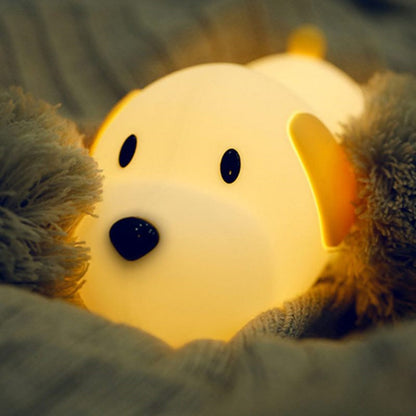 Floroux Chien Lampe de nuit dimmable